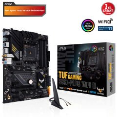 ASUS TUF GAMING B550-PLUS WIFI II 4866MHz(OC) DDR4 Soket AM4 M.2 HDMI DP ATX Anakart