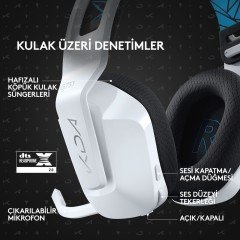 Logitech G733 LIGHTSPEED RGB 7.1 Surround Beyaz Gaming Kulaklık