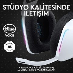 Logitech G733 LIGHTSPEED RGB 7.1 Surround Beyaz Gaming Kulaklık