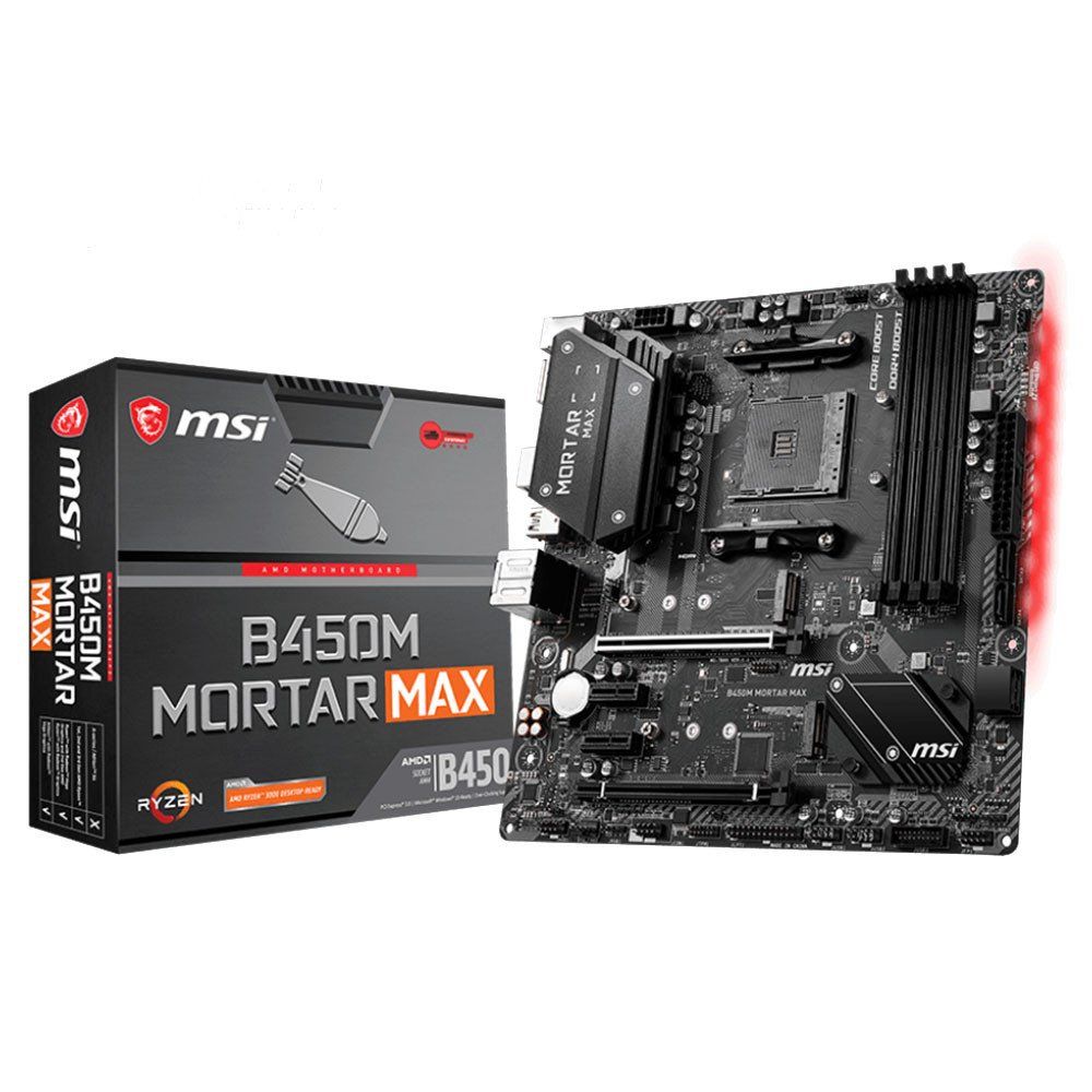 MSI B450M MORTAR MAX 4133MHz(OC) DDR4 Soket AM4 M.2 HDMI DP mATX Anakart