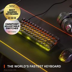 SteelSeries Apex 9 Mini OptiPoint Optical Switch İngilizce (UK) RGB Gaming Klavye