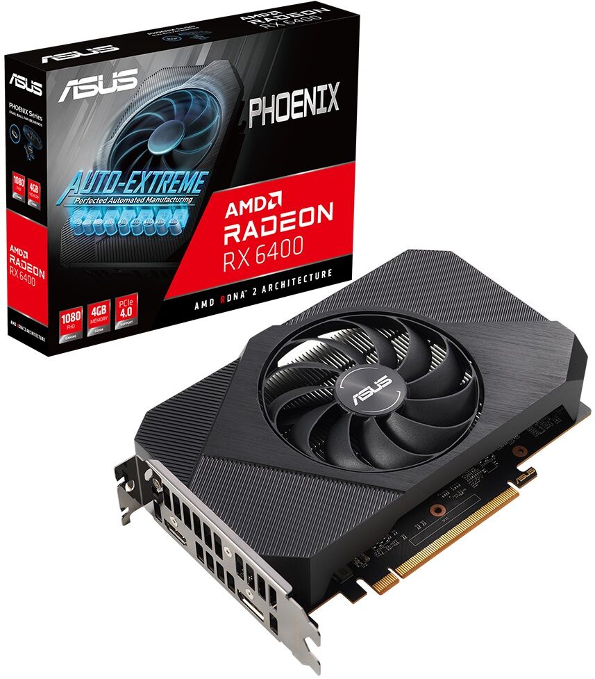 ASUS Radeon RX 6400 PHOENIX 4GB GDDR6 64 Bit Ekran Kartı