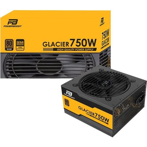 POWER BOOST GLACIER 750W 80+ Bronze 120mm Fanlı Modüler PSU