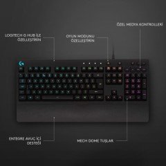 Logitech G G213 Prodigy RGB Türkçe Oyuncu Klavyesi - Siyah