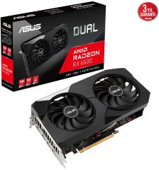 ASUS Radeon RX 6600 DUAL 8GB GDDR6 128 Bit Ekran Kartı