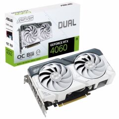 ASUS GeForce RTX 4060 DUAL WHITE OC 8GB GDDR6 DLSS 3 128 Bit Ekran Kartı