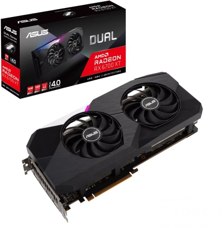 Asus Radeon RX 6700 XT Dual OC 12GB GDDR6 192 Bit Ekran Kartı