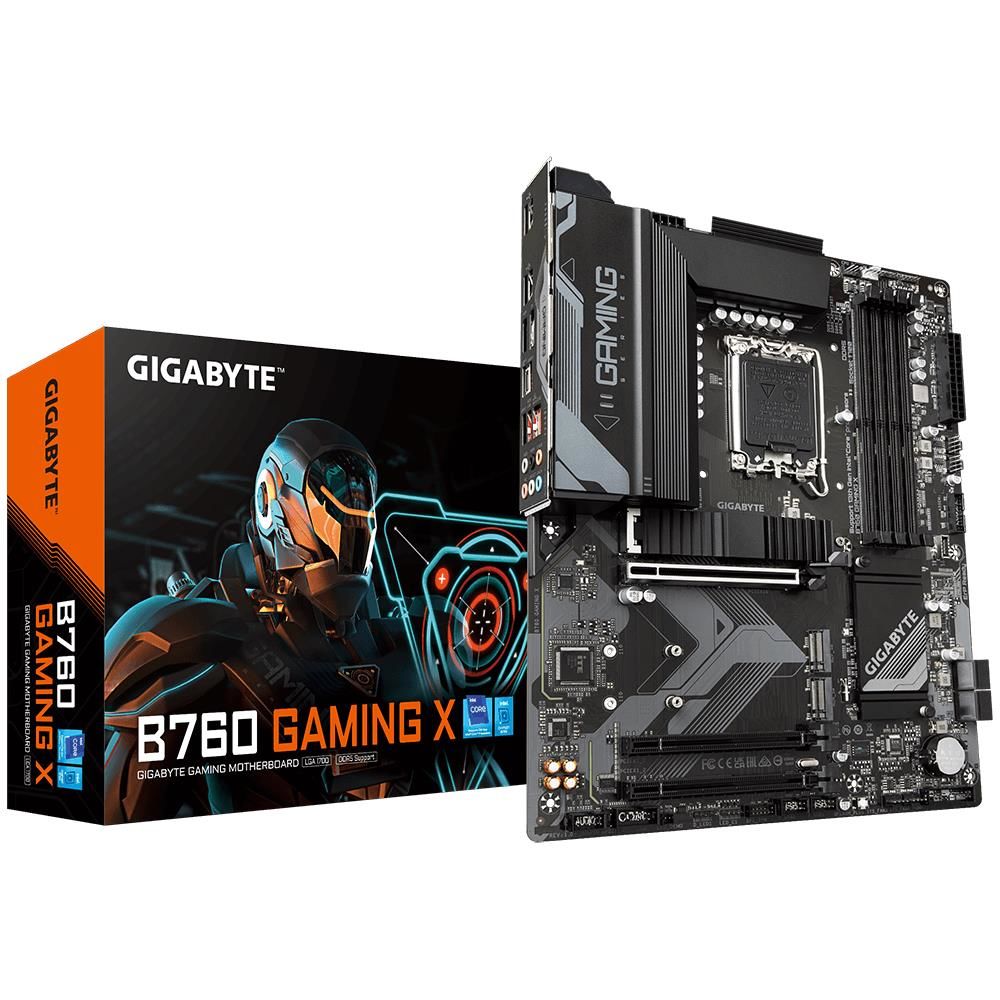 GIGABYTE B760 GAMING X DDR5 HDMI DP PCIe 16X v5.0 1700p ATX