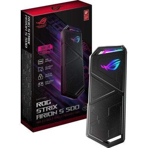 Asus Rog Strix Arion S500 ESD-S1B05 500GB 1050MB/S Aura Sync Rgb Taşınabilir SSD