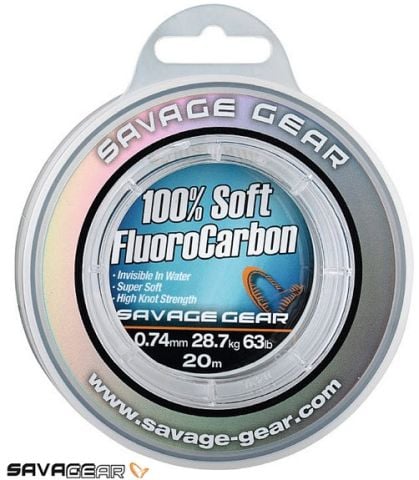 Savage gear Soft Fluoro Carbon 0,60 mm 20 m 21.6 kg 48 lb Misina