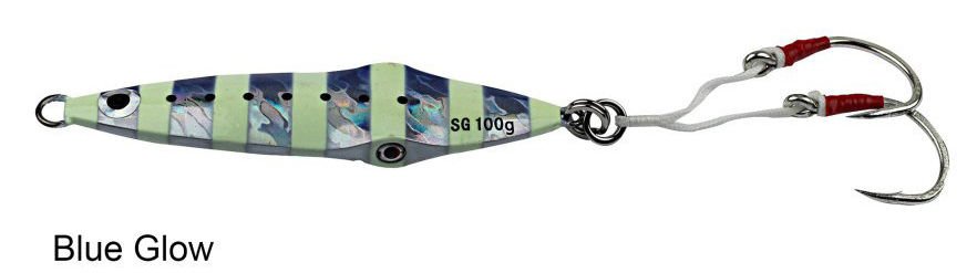 Savage gear Squısh Jig 10,5cm 100g Suni Yem Blue Glow Zebra