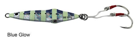 Savage gear Squısh Jig 12cm 160g Suni Yem Blue Glow Zebra
