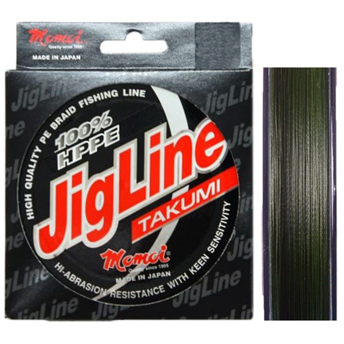 Momoi Jig Line Takumi 0.14mm 300M 8KG PE0.8 Moss Green (Yeşil)