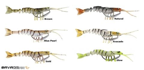 Savage gear TPE Manic Shrimp 6.5 cm 4 gr Suni Yem Blue Pearl