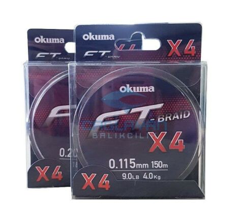 Okuma Ft-*4 Braided Line 300 mt Grey Örgü İp 0,205mm