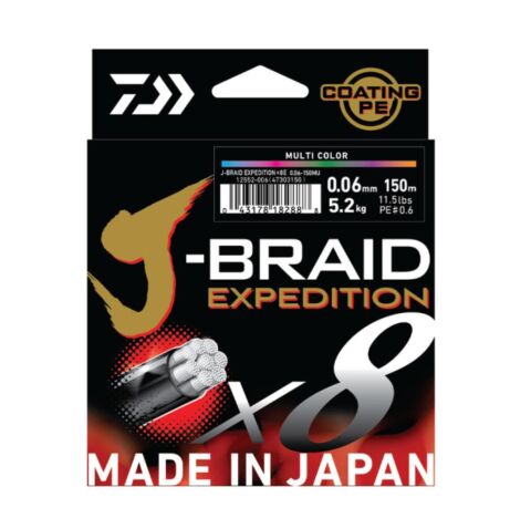 JBRAID EXPEDITION 8 BRAID 150M, SMASH ORANGE, İP MİSİNA