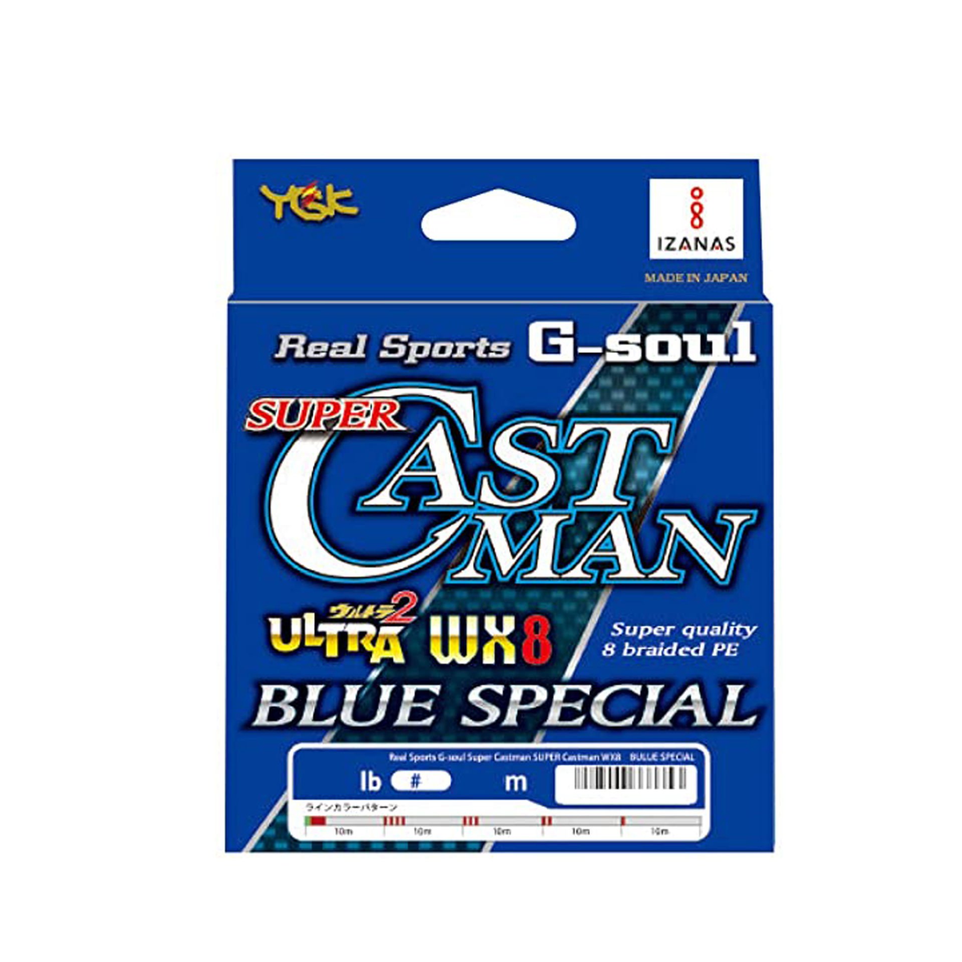 Ygk G-Soul Super Castman Blue SP WX8 200M 0.235MM PE 2