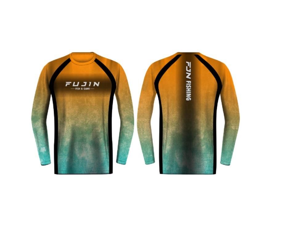 Fujin Performance T-Shirt Aqua Orange #L