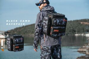 Fujin Black Camo BackPack - Balıkçı Sırt Çantası