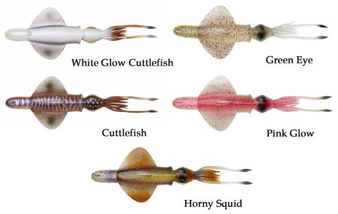 Savage Gear Swim Squid RTF 25cm 200gr White Glow Cuttlefish