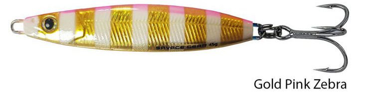 Savage gear Psycho Sprat 45g Suni Yem Gold Pink Zebra