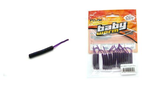 Fujin Baby Worm Fjbw03 5,2cm Floating Purple Glow