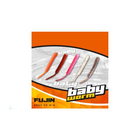 Fujin Baby Worm Fjbw03 5,2cm Floating Purple Glow