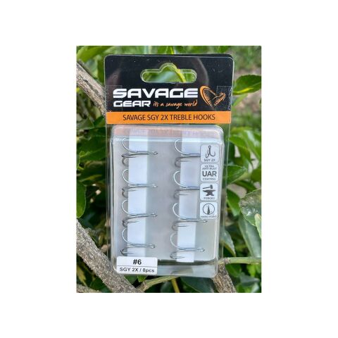 Savage Gear SGY 2X Trebles 8 Adet İğne #5