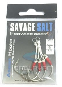 Savage gear Asist Hook 2 Adet 2 Double 80lbs