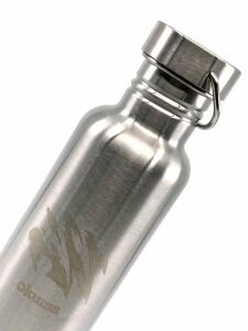Okuma Motif Stainless Steel Water Bottle (Flask) 800 ml