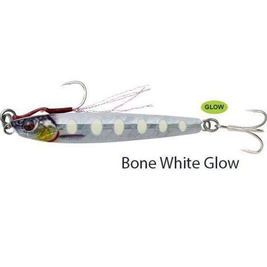 Savage gear 3D Jig Minnow 10 gr 5,9 cm Suni Yem Bone White Glow