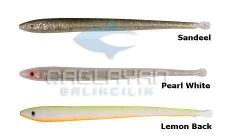 Savage gear LB Sandeel Slug 10 cm 6 Adet Suni Yem Lemon Back