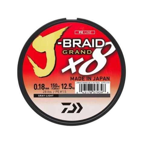 Daiwa Jb Grand 8b 135m, 0,10mm Grey İp Misina    