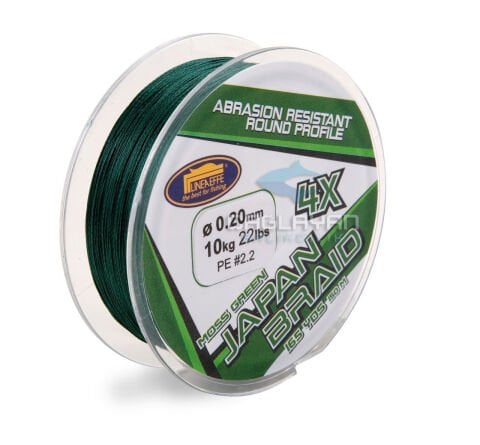 Lineaeffe 150 mt 4 örgü yeşil ip(Made in Japan) 0,08 mm