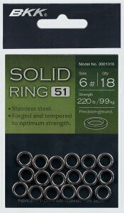 BKK Solid Ring-51 8 14 Pcs