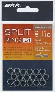 BKK Split Ring-51 3 18 Pcs