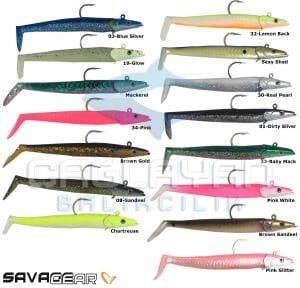 Savage gear Sandeel 12.5 cm 23 gr 2+1 Adet Suni Yem Chartreuse