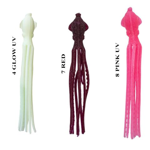 Ryuji Octopus 90 mm (5 Adet) Glow UV