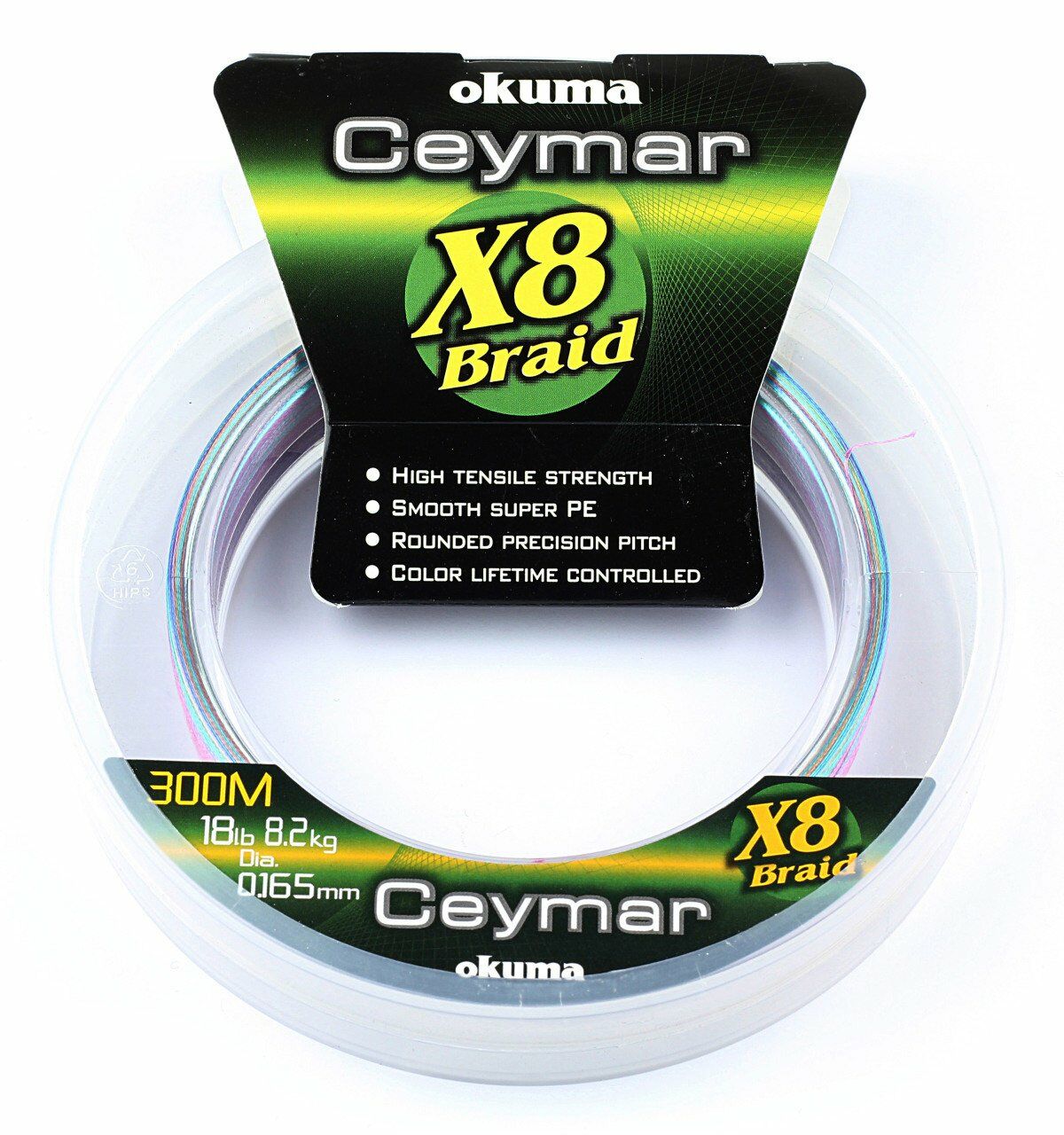 Okuma Ceymar (Multı Color)150mt 8 Kat Örgü İp 0,148 mm