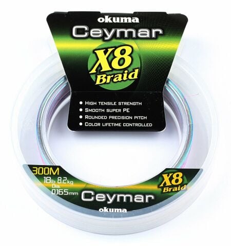 Okuma Ceymar (Multı Color)150mt 8 Kat Örgü İp 0,148 mm