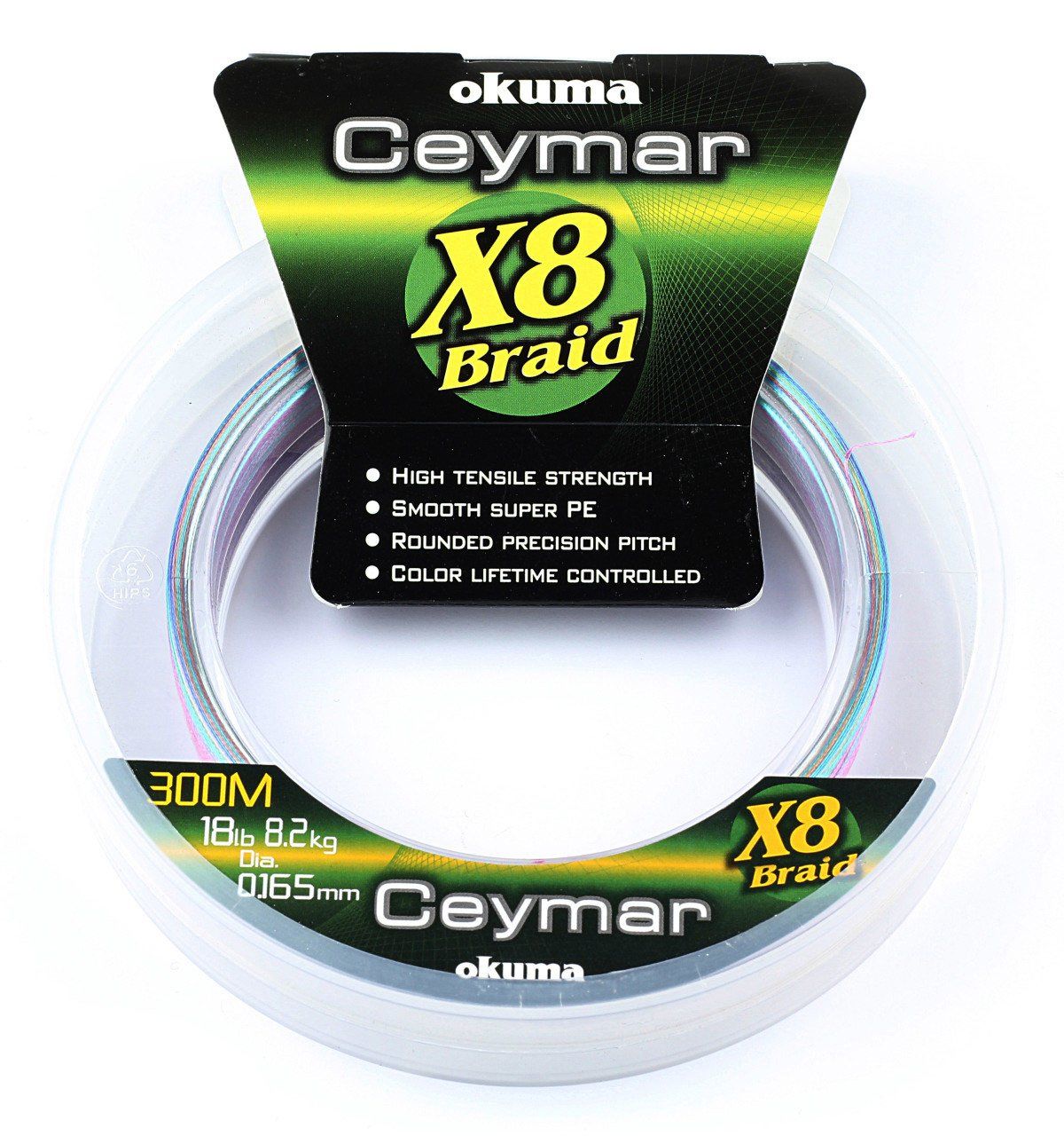 Okuma Ceymar (Multı Color)150mt 8 Kat Örgü İp 0,165 mm