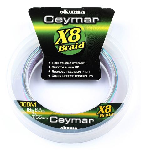 Okuma Ceymar (Multı Color)150mt 8 Kat Örgü İp 0,165 mm