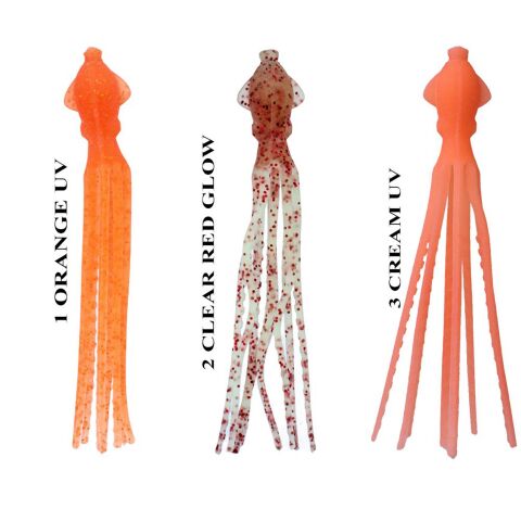 Ryuji Octopus 90 mm (5 Adet) Orange UV