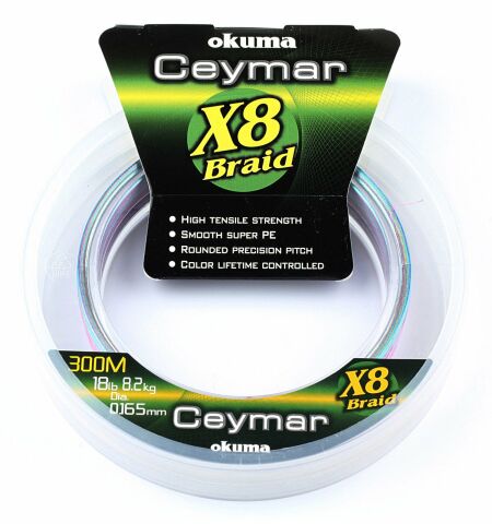 Okuma Ceymar (Multı Color)150mt 8 Kat Örgü İp 0,205 mm