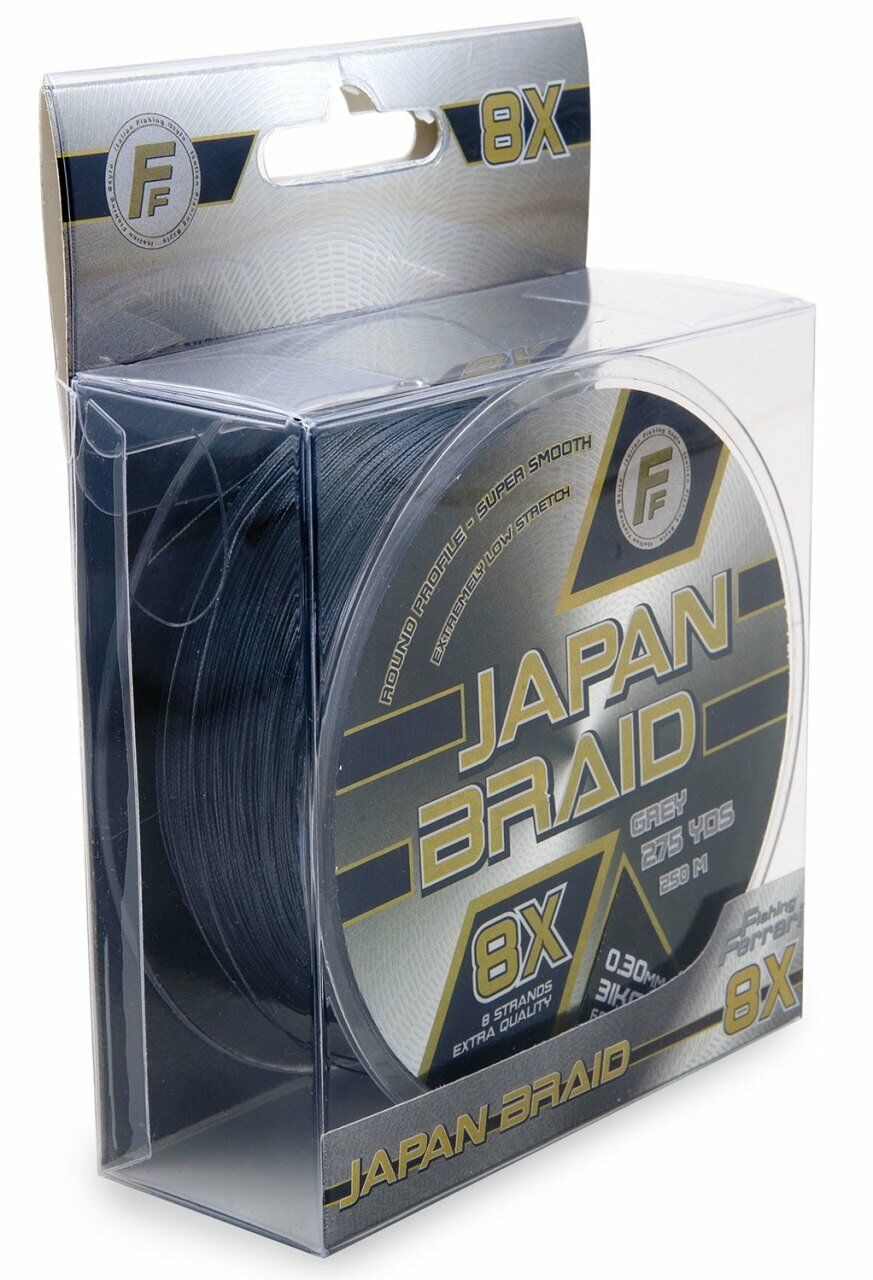 Lineaeffe Japon Braid Grey 250 mt 8 Örgü ip 0.30 mm