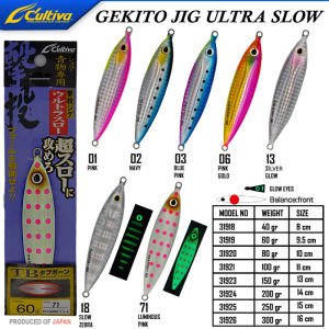 Cultiva 31920 Gekito Jig Ultra Slow 80g 10.0cm-13