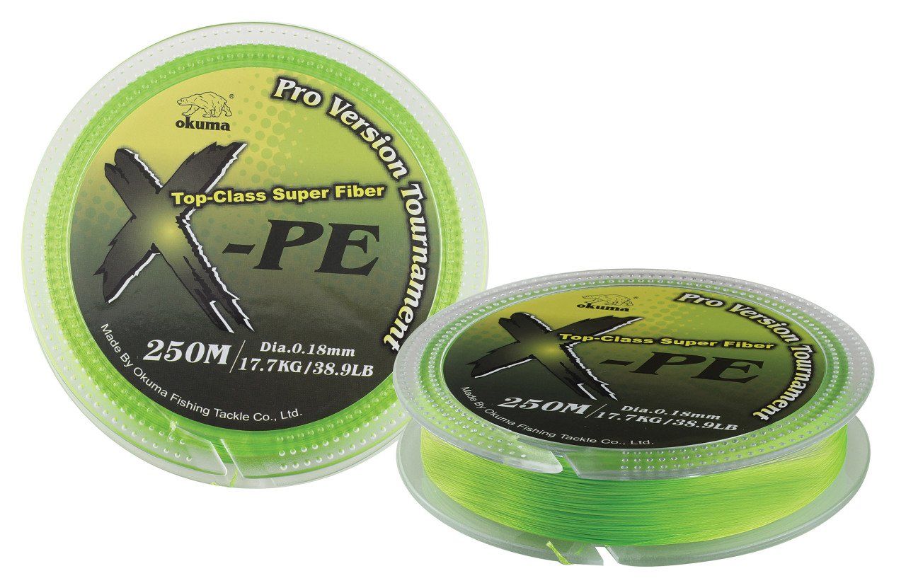 Okuma X-PE Dynema 8 Kat 250 mt Green Örgü İp 0,18 mm