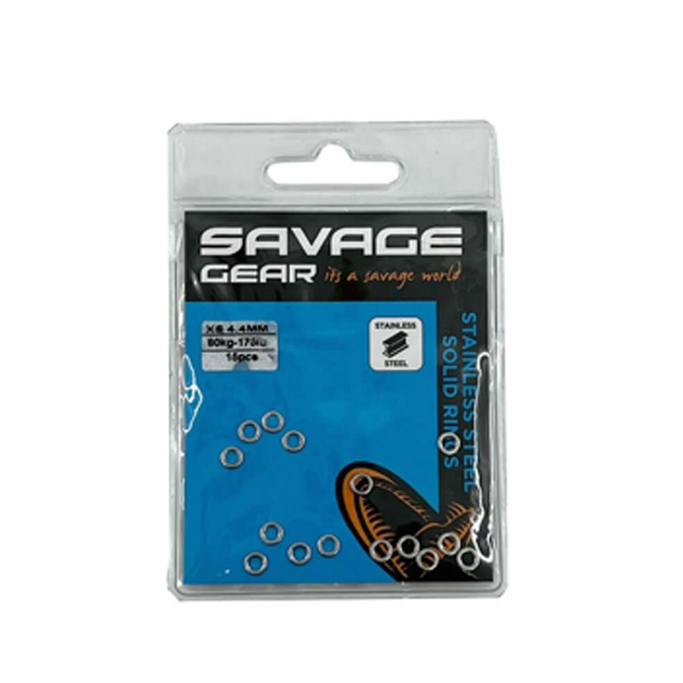 Savage Gear Solid Rings L 350 lb 160 kg SS 15 Pcs