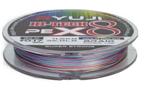 Ryuji Hi-Tech X8 150m 0.10 mm Multi Color İp Misina