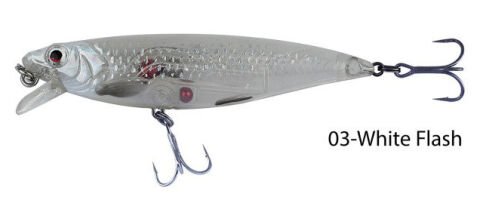 Savage gear 3D Twitch Minnow 6,6cm 5g Suni Yem 03-White Flash
